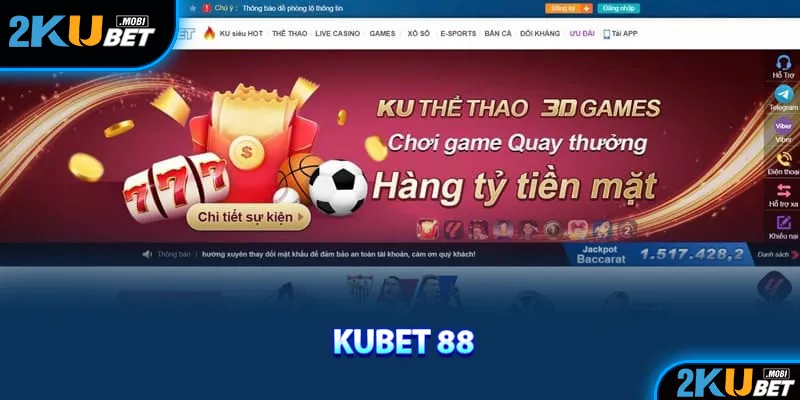 Các sản phẩm cá cược ấn tượng mà KuBet 88 đem đến